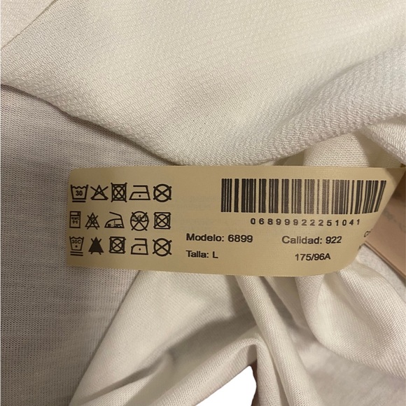 NWT Massimo Dutti White Blouse Lace - Picture 2 of 4